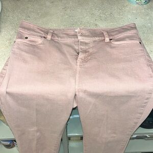 Ecru straight leg jeans